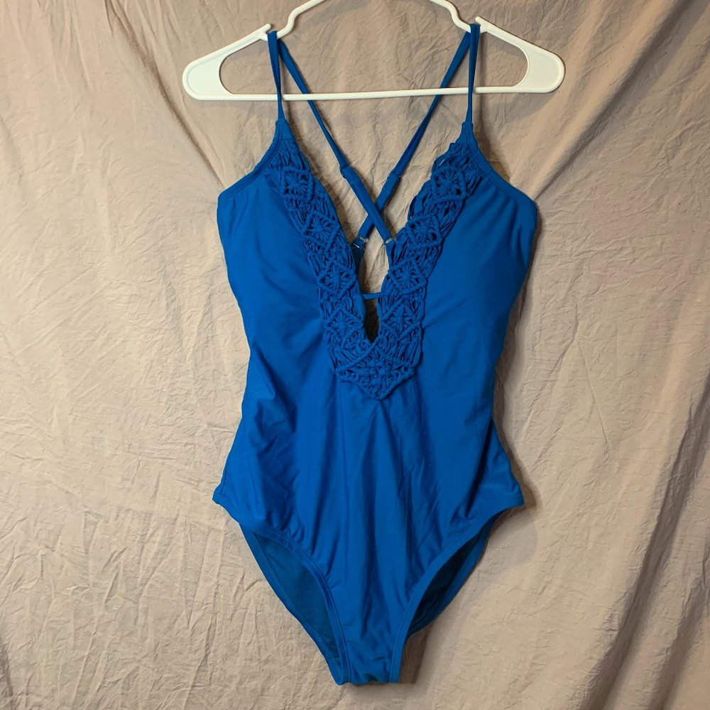 Christina Swimsuit One Piece Blue, Large